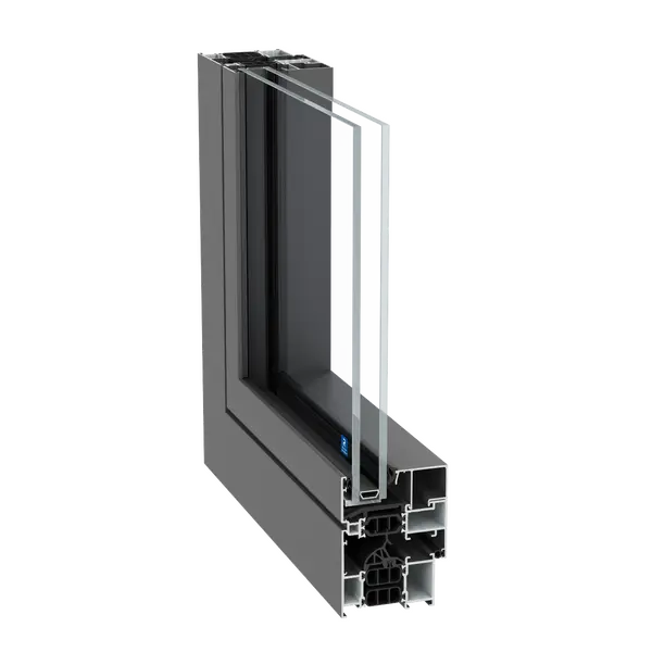 Window section of the Reynaers Concept System 77