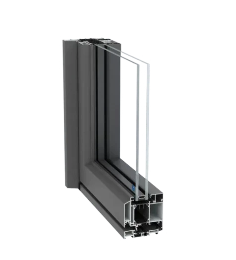 Reynaers SlimLine 38 Aluminiumtür mit Glasanteil