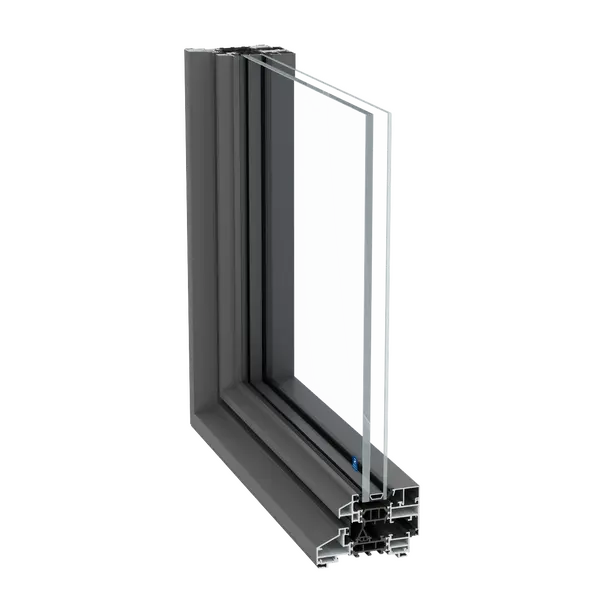 Window section of the Reynaers SlimLine 38