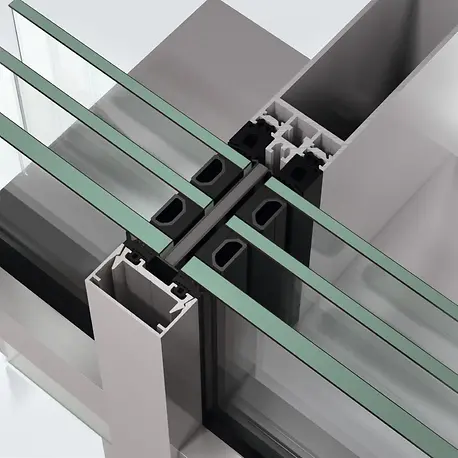 Schüco FWS 35 PD.SI Panorama Design curtain wall profile section