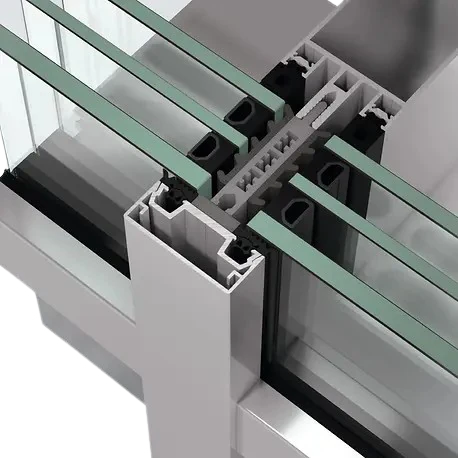 Schüco FWS 50.SI super-insulated curtain wall profile section